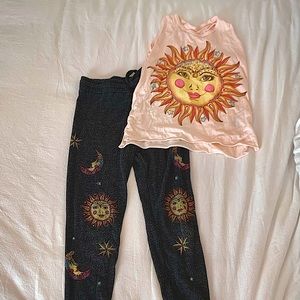 Lauren Moshi tank top and sweatpants set